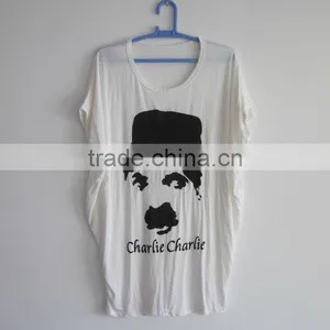 Ladies Stylish Casual T-shirt With Printing thumbnail-1