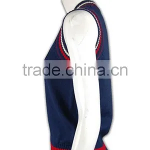 ISO9001/BSCI Manufature Tailored Made Unique School Uniform Sweater Vest thumbnail-3