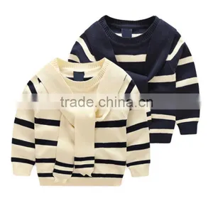 New Design Children Striped Sweaters Long Sleeve Knitting Boy Pullover thumbnail-1
