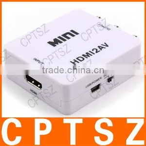 HDMI to AV Video Audio Converter - White thumbnail-1