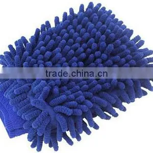 High Quality Waterproof 100%microfiber Customized Double Layers Coral Car Washing Mitts/washing Gloves in 2016 thumbnail-2