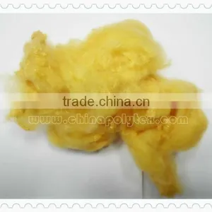 China Wholesale Dope Dyed Polyester Staple Fiber ,recycled Polyester Staple Fiber Filling HCS 7d ,15d Padding Use thumbnail-1