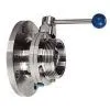 Stainless Steel Sanitary Flange-thread Butterfly Valve thumbnail-1
