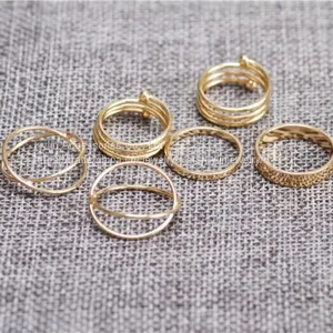 Fashion Jewelry Geometry Ring Sets thumbnail-3