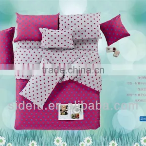 Cotton Bedding Set (SDF-2013NN009-JYSH-ROSE RED) thumbnail-1