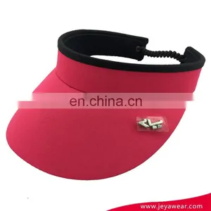 Hot Selling Summer Cap Wide Brim 100%cotton Twill Sun Visor Cap thumbnail-2