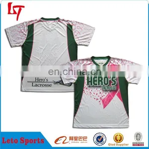Applique New Lacrosse t Shirts/custom Dye Sublimated Team Lacrosse T-shirt /Lax Jersey thumbnail-3