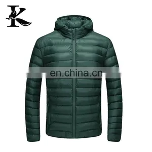 Unisex Lightweight Nylon Shell Down Jacket With Warmer Hood thumbnail-5
