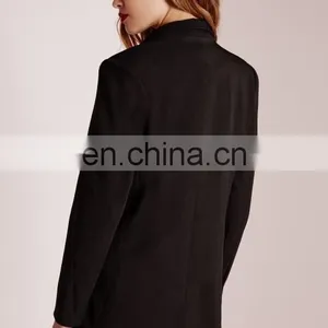 Custom Made Fashion Women Formal Blazer Black thumbnail-5