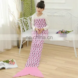 Fashion Home Blanket Kid's Warm Mermaid Tail Blanket thumbnail-2
