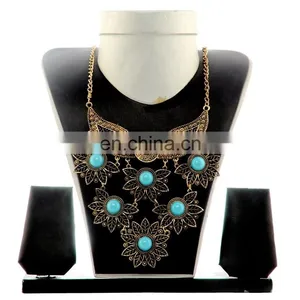 Pearl Necklace Costume Jewelry-Bollywood Party Wear Belly Necklace-Tribal Beded Costume Necklace thumbnail-4