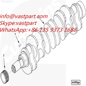Cummins V28 Crankshaft 3042800 thumbnail-1
