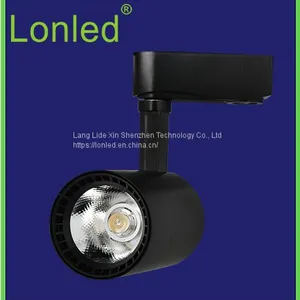 LED COB Track Spotlight Aluminum Case 12W Black / White High Power thumbnail-2