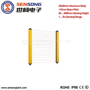 Area Sensor Also Safety Light Curtain for Finger Hand Body Protection 35mm Thin NPN PNP Relay thumbnail-1