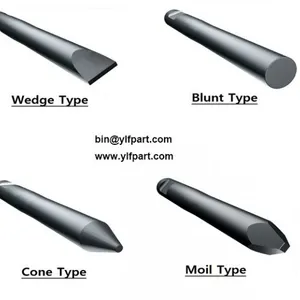 Quarrying Rock Hydraulic Breaker Auxiliaries Hanwoo Chisel Drill Rod RHB301-V,RHB303-V,RHB322-2,RHB325 thumbnail-2