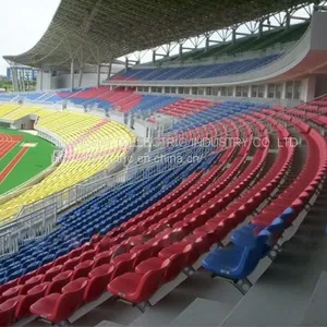 Indoor Outdoor Stadium Seats China Facotry Red Color Plastic Stadium Seating thumbnail-1