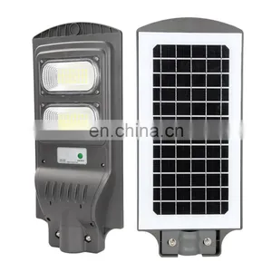 Outdoor Led Solar Panel Street Lamp 20w 40w 60 w LED All in One Solar Led Garden Street Light With Pole thumbnail-3