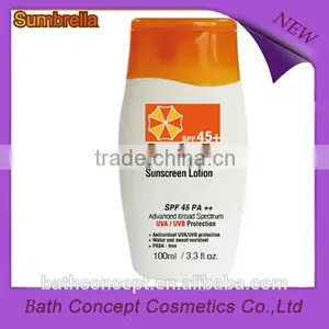 SPF45 Soft Tube Sunblock/organic Sunscreen Lotion thumbnail-1