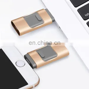 Hot Selling 3 in 1 USB Iflash Drive for Iphone Ipad Android 8G USB Flash Drive OTG With Best Price thumbnail-2