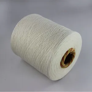 Keshu Wholesale Good Quality Recycled Cotton Blended Weaving Yarn Ne8s/1 Raw White Dyed Cotton Polyester Thread for Weave thumbnail-2