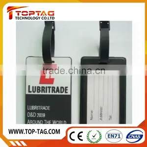 Cheap Price Customized PVC Luggage Tag, Airline Luggage Tag With Loop Strap, Hard Plastic Luggage Tag thumbnail-4