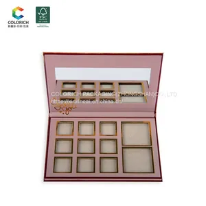 Wholesale 24 DIY Pigment Empty Magnetic Luxury Eyeshadow Palette Empty Makeup Color Custom Private Label Eyeshadow Palette thumbnail-1