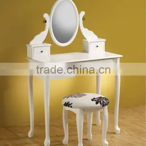 Dressing Table & Stool With Mirror thumbnail-1