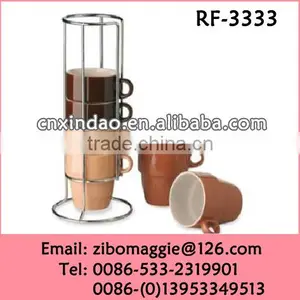 2014 Hot Sale Beautiful Colored Kids Daily Used Ceramic Modern Soup Cup for Tableware thumbnail-1