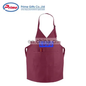 Custom Logo Cotton Tuxedo Bib Apron With Adjustable Neckband thumbnail-3