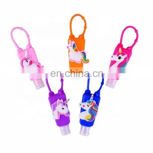 Cute Portable 30ML Plastic Empty Hand Sanitizer Bottle With Silicone Holder thumbnail-4