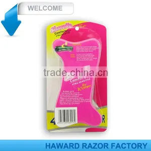 D318L Women Face Clean Triple Blade Shaving Razor thumbnail-4