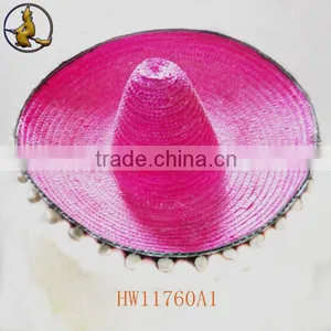 Lovely Hot Pink Mexican Sombrero for Party Girls thumbnail-1