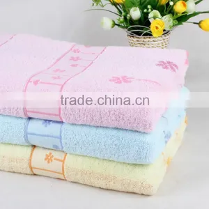 Factory Price Professional Luxury Colorful 100% Cotton Fabric Baby Bath Towel thumbnail-2