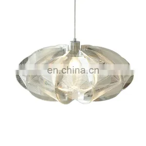 Bauhaus Silver LED Chandelier Modern Minimalist Ceiling Hanging Lamp Luxury Restaurant Table Bar LED Pendant Light thumbnail-1