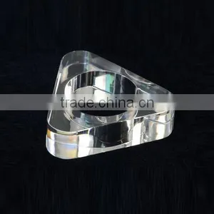 Triangle Napkin Holder Bulk Wholesale Clear Acrylic Triangle Napkin Ring thumbnail-1