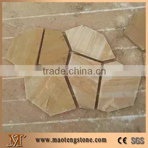 Yellow Slate Stone Tile Indoor Flagstone Flooring thumbnail-1