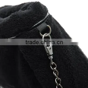High Quality OEM Fleece Cosmetic Hand Bag,black Makeup Travel Pouch,toiletry Travel Vanity Artist Bag thumbnail-4