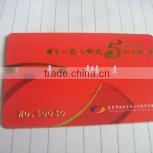 Red Color High Quality Barcode Card thumbnail-1