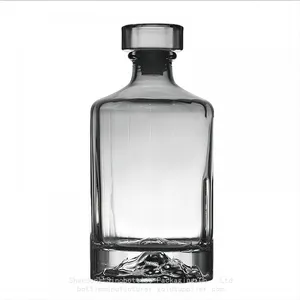 SinoBottles Packaging 500ml 750ml 1000ml Mountain Frame Based Whisky Bottle thumbnail-3