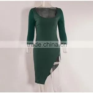 Ladies Fashion Dress Long Sleeves Casual Dress Sex Evening Dress thumbnail-1