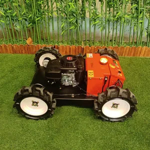 Remote Control Mower on Tracks, China Slope Mower Cost Price, Remote Brush Cutter for Sale thumbnail-4