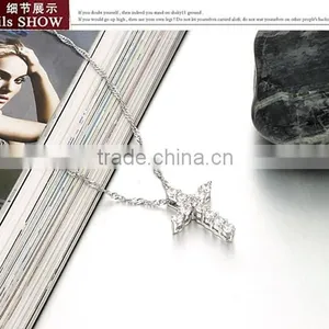 Yiwu Factory Sell Cheap 316l Stainless Sterling Steel Cross With Crystal Rhinestone Charms Pendant Allergy Free thumbnail-5