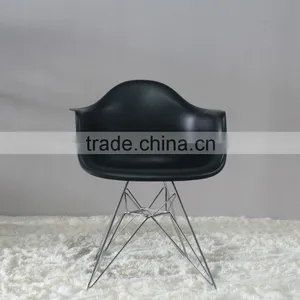 PP Plastic Stainless Steel Leg Coffee Shop DAR Restaurant Chair thumbnail-2