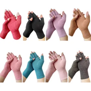 Arthritis Compression Gloves for Women Men, Carpal Tunnel Pain Relief Glove Fingerless for Typing Both Hands Glove thumbnail-1