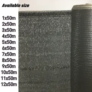 Factory Supply High Quality 75% Black Sun Shade Net All Sizes Available thumbnail-1