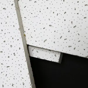 600x1200mm Smooth White Acoustic Mineral Fiber Ceilings For Hospital thumbnail-1