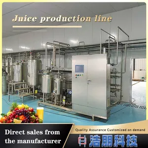 Fresh Fruit Juice Production Line, Processing Capacity of 0.5-10T/D, Can be Customized for Sample Testing Design thumbnail-1