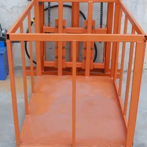 Hydraulic Vertical Wall Mounted Lift Platform Cargo Goods Lift Freight Elevator thumbnail-4