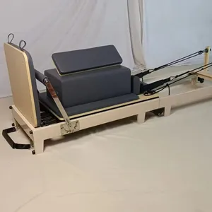 Maple Wood Folding Pilates Reformer for Studio & Home Use thumbnail-3