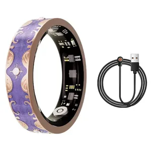 Fashion Resin Smart Ring Transparent Design NFC Chip Programmable Access Control Waterproof thumbnail-1